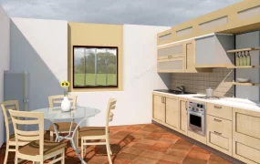 Kitchen And Dining Room Combined