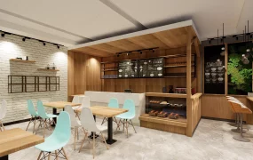Modern Cozy Cafe Interior Design