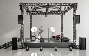 Professional Modular Concert Stage Rig SketchUp 3D Model