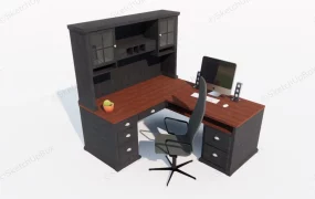 L Shaped Desk With Hutch