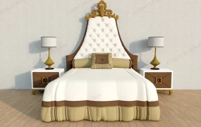 Classic Bed And Nightstand Set