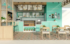 Small Bubble Tea Shop Design