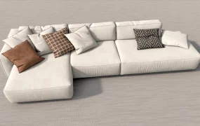 Cream Sectional Sofa