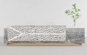 Modern Marble Reception Desk