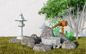 Zen Garden Bamboo Water Feature