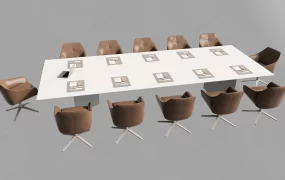 Modern Executive Conference Table With Chairs