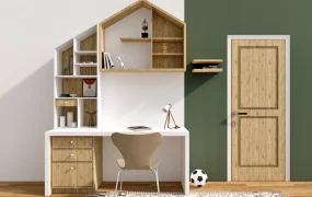 Built In Children Desk