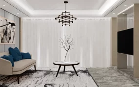 Minimalist Living Room And Dining Room Design