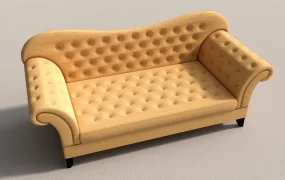 Upholstered Tufted Loveseat Couch
