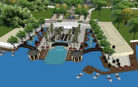 Pocket Park & Waterfront Resort Area