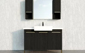 Dark Wood Bathroom Vanity