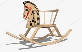 Wood Rocking Horse