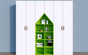 White Green Kids Wardrobe