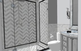 Small Bathroom with Shower Layout