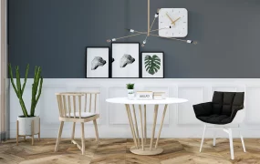Small Scandinavian Dining Room