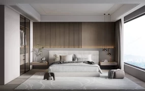 Masculine Minimalist Bedroom