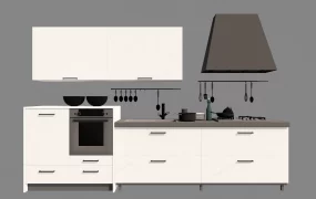 Modern Small Apartment Kitchen Cabinets