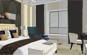 Deluxe King Room Interior Design