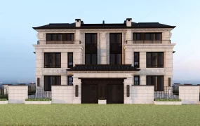 Modern Prairie Style Duplex