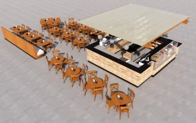 Outdoor Cafe Design Idea