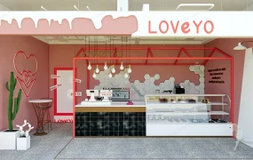 Pink Dessert Shop Design