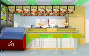 Bubble Tea Shopping Mall Stand