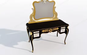 Antique Black Dressing Table