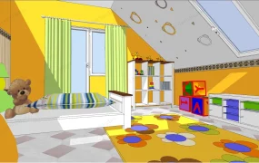 Colorful Kids Room