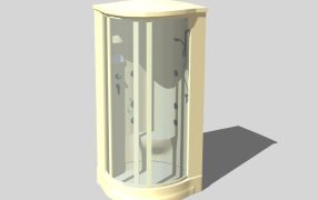 Curved Corner Shower Unit