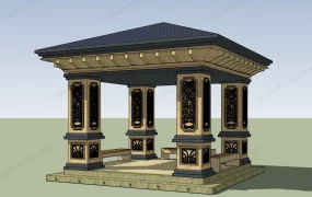 Square Decoration Pavilion