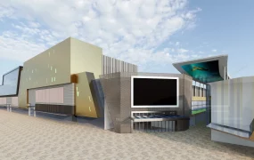 Modern Shopping Center Exterior Design