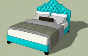 Light Blue Bed