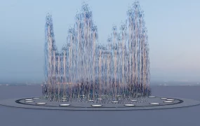 Dry Deck Fountain