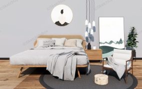 Elegant Wood Bedroom Idea