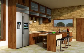 Country Kitchen With Island