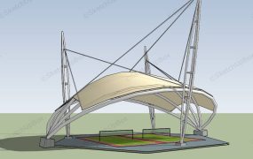 Badminton Court With Conpy