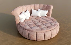 Coral Round Bed