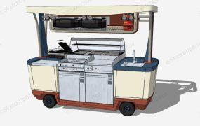 Mobile BBQ Food Trailer