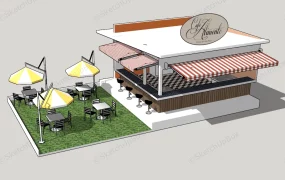 Outdoor Coffee Kiosk