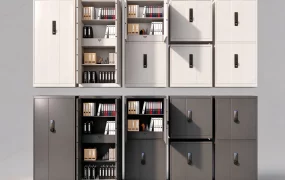 Commercial Secure Filing Cabinets SketchUp 3D Model