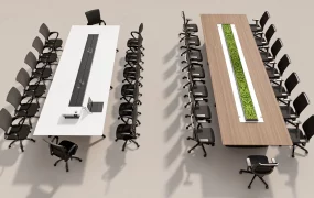 Modern Corporate Conference Table Sets SketchUp 3D Model