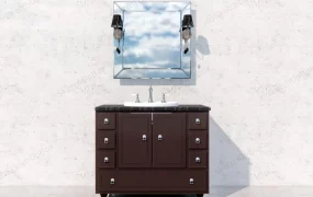 Single Bathroom Vanity With Mirror