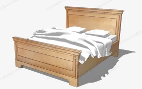 Mission Solid Wood Bed