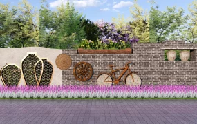 Country Garden Feature Wall