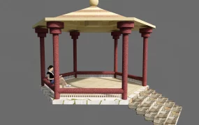Classical Hexagonal Garden Pavilion Gazebo