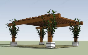 Outdoor Wood Pergola