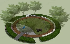 Small Round Dog Park