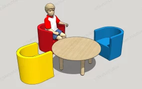 Kids Tub Chairs And Table