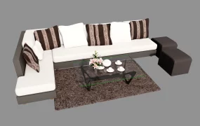 Living Room Sofa Set With Table
