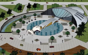 Modern Exhibition Hall Exterior Design